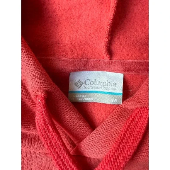 Columbia PFG Women's Sweatshirt Hoodie Pink Coral sz M - Picture 3 of 5
